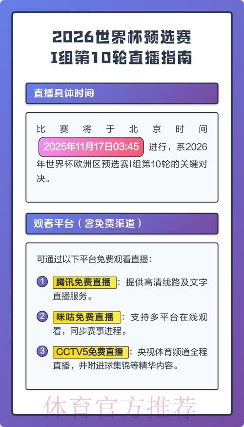 2026世界杯比赛直播全程观看指南 2026世界杯比赛直播全程观看指南